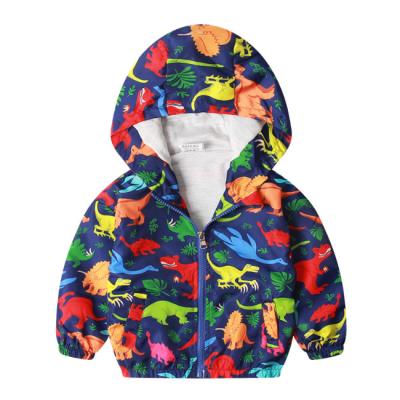 China PHB 60649 Colorful Dinosaur Print Kids Viable Spring New Toddler Coat Boy for sale