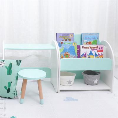 China Modern Hot Selling Children's Cabinets Montessori Children's Wooden Shelf Storage Bookcase For Children for sale