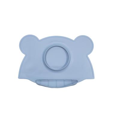 China Home Kitchen Tableware BPA Free Baby Silicone Bowl With Table Mat for sale