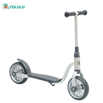 China Handlebar Adjustable Height Portable Scooter For Child Solid Aluminum Frame Kids PU 2 Wheel Durable Push Scooter for sale