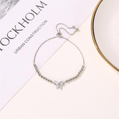 China Zircon version CLASSIC arc bracelet Korean version art and soft beads adjustable bracelet for sale