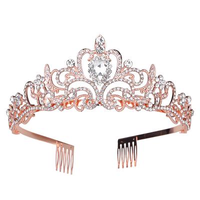 China New Fashion Jewelry Bridal Crown Diamond Headband Hair Accessories Wedding Jewelry Wedding Accessories for sale