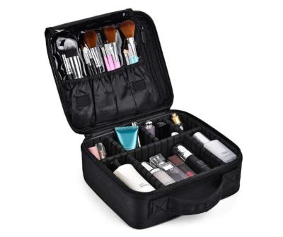 China High Quality Travel Makeup Case Artist Storage Bag Make Up Tool Boxes Brush Bags With Waterproof Detachable Compartments Vanity Organizer for sale