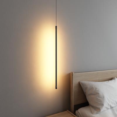 China Modern Modern Indicate Lamp Led Linear Light Minimalist Chandelier Led Chandelier Bedside Lamp Living Room Decor for sale