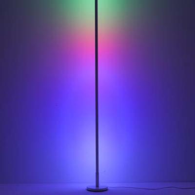 China Modern Adjustable RGB Art Sensor Light Aluminum Minimalist Led Remote Control Floor Lamp Photography Light Studio Corner Light for sale