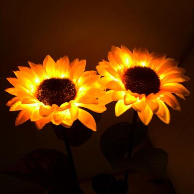 China Modern Led Sunflower Flower Decorative Solar Lawn Light Modern Led Plug-in Light for sale