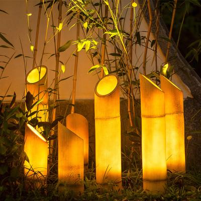 China Modern Outdoor Bamboo Lamp Waterproof Pattern Light For Holiday Street Garden Lawn Landscape Park Square Decoration for sale