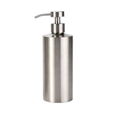 China Foam Soap Dispenser 18oz Bathroom Replacement High Quality Silver Brushed 304 Stainless Steel Foaming Soap Dispenser for sale