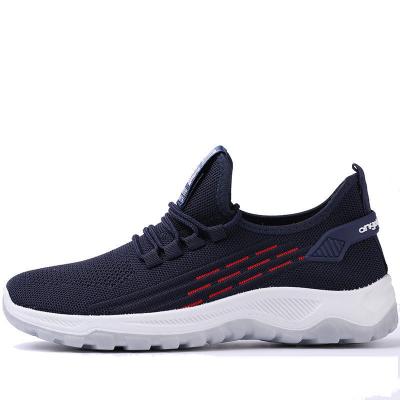 China Fashion Trend Fly Knitting Breathable Fashion Autumn Spring Shoes High Quality Walking Sports Sneaker Man Shoes New Arrival for sale