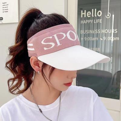 China 2022 Summer Women's Dobby Mesh Knit Hat Sports Peaked Cap Leisure Sport Baseball Sunshade Travel Outdoor Hat for sale