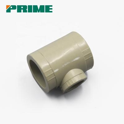 China Heat Resistant Tee 50mmx32mm Head Fitting Netting PPR Pipe Connector Reducing Tee for sale