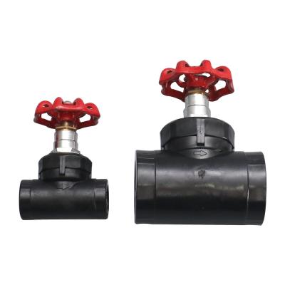 China HDPE PE100 Pipe Fittings Valves 100 % Raw Material Good Quality Durable Stop Valve for sale