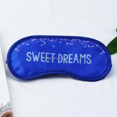 China Wholesale Custom Dark Circles Super Soft Silk Logo Satin Sleep Eye Mask Travel Eyemask From China Factory for sale