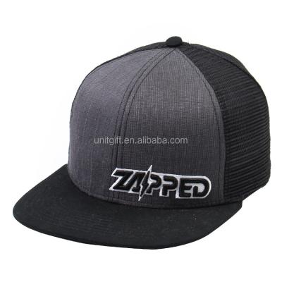 China breathable & Customized Waterproof Logo Mesh Custom Embroidered Trucker Hat for sale