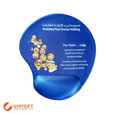 China With Wrist Rest Promotional Customized Print And Shape Wrist Mouse Pad , Color Mouse Pad With Ergonomic Wrist Rest for sale