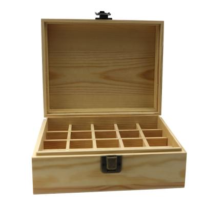 China Hot Selling Europe Amazon Refined Oil Storage Box Pine Wooden Gift Box for sale