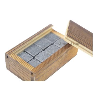 China Viable Wholesale Amazon Ice Stones Costume Sliding Wooden Box Chill Stones Rock Set for sale