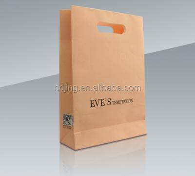 China Chinese product recyclable die cut handle paper bag 2017 best selling products made in china for sale