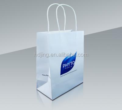 China Custom Recyclable Chinese Exports Logo Printed Craft White Paper Bag High Demand Products in China for sale