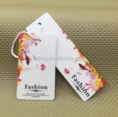 China Sustainable White Cardboard Printing Hang Tag For Clothes Jeans (A-061) for sale