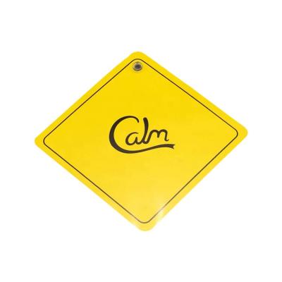 China With Plastic Suction Cup Car Triangle Accidents Window Sign For Warning for sale