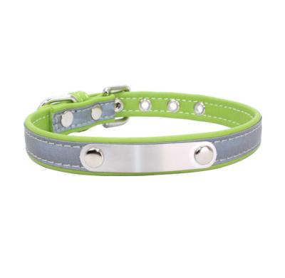 China Dog Print Name Padded Reflective Anti-lost Collar Dog Collar Soft And Durable for sale