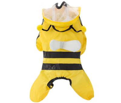 China Fashion Soft Design Cute Dog Rain Coat Waterproof Breathable With Pull Hole for sale