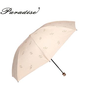 China Paradise Black 190T Band Manual Traditional Hot Selling End 21 Inch Triple Folding Umbrella for sale