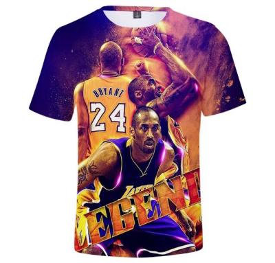 China 2021 Wholesale Custom Anti-Wrinkle T-shirt Printing For Men Kobe Bryant T-shirt for sale