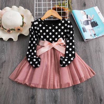 China Breathable Long Sleeves Dress For Girls Casual Kids Clothes 2 3 4 5 6 Year Old Baby Tutu Birthday Party Outfit Kids Wear Vestidos for sale