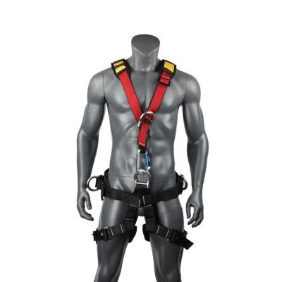 China Polyester High Tenacity Fall Arrest Protector Full Body Safety Belt-Harness for sale