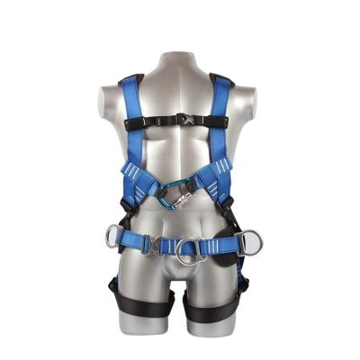 China 6 Point High Tenacity Polyester Full Body Safety Harness Adjustable High Strength Seat Belt for sale