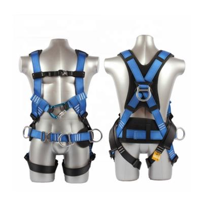 China High Altitude Manufacturers Full Body Hunting Double Lanyard Construction Industrial Equipment Parts Electrician Belt Body Harness For Sale for sale