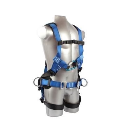 China High Tenacity Polyester Fall Arrest Industrial Seat Belt Fixed Full-body Harness Back Seat Belt For Working Waist for sale