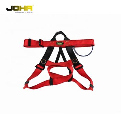 China High tenacity polyester half rock climbing fall protection 22kn safety harness for sale for sale