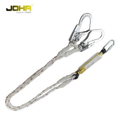 China High Tenacity Polyester CE Standard HD 123 Safety Energy Absorbing Lanyard for sale