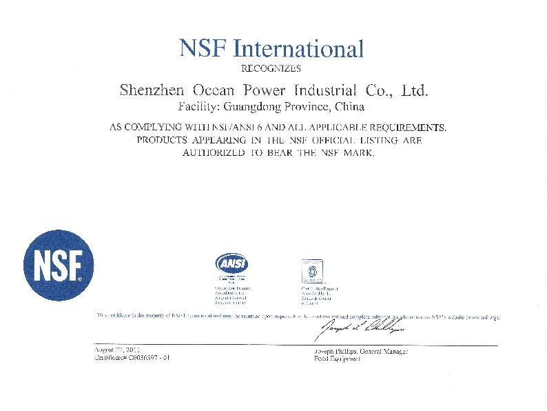 NSF - Shenzhen Oceanpower Industrial Co., Ltd.