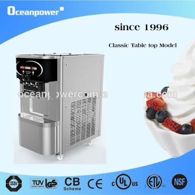 China 30L/H Table Top commercial soft ice cream Frozen yogurt Machine Oceanpower OP130S CE,CB for sale