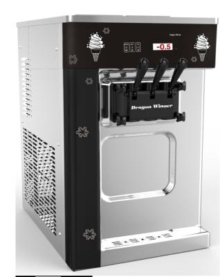 China 32L/H Oceanpower Dragon Winner DW132TC Ice Cream Machine,soft touch buttons for sale