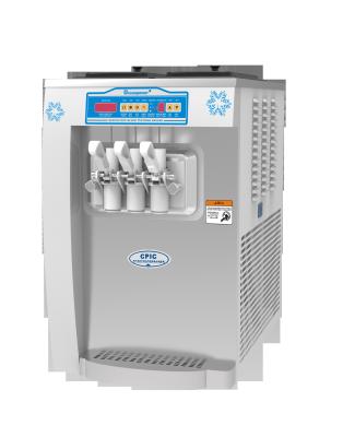 China 28L/Hour Oceanpower cheap 3 flavors table top frozen yogurt Machine R404a for sale