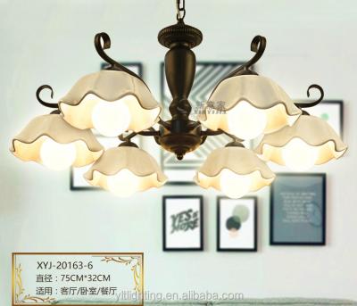 China Unique Art Zhongshan Manufacturer Ceramic Modern Chandelier Light Home Decorative Chandelier Lamp for sale