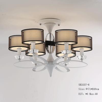 China 2018 new hot sale Frabic ceiling lamp with shade project frabic lamps for sale