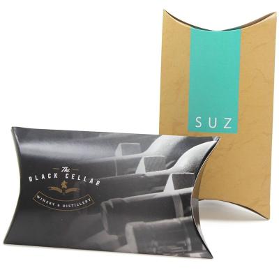 China Logo Branding Full Color Printing Customized Recyclable Pillow Product Retail Packaging Pillow Paper Box for sale