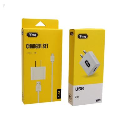 China Recyclable Earphone Charging USB Cable Charger Consumer Electronic Products Retail Hanging Packaging Hanger Hook Packaging Box for sale