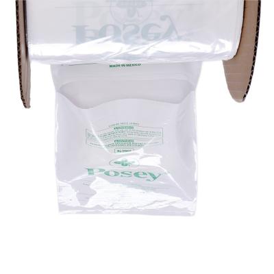 Chine LDPE sac en plastique transparent pré-ouvert poly sur un rouleau côté coussinet sac d'auto pour les vêtements à vendre