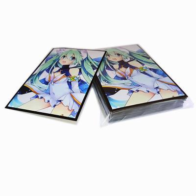 China Poly Plastic Card Protector Sleeves Waterproof Transparent Plastic Trading Card Holders for sale