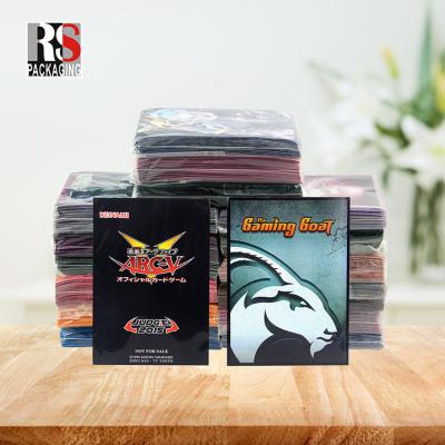 China Plastic Poly Trading Card Protector Sleeves Standard Size Custom Logo For Business Gift for sale