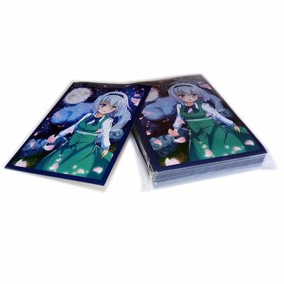 China Transparent Custom Card Protector Sleeves Hologram OPP Plastic Business Card Protectors for sale