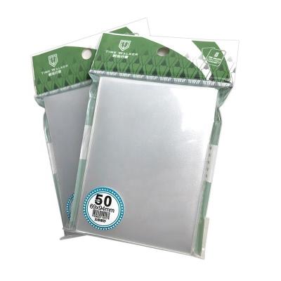 China Antistatic Clear Soft Plastic Card Holder Sleeves For Game Trading Cards Protection for sale