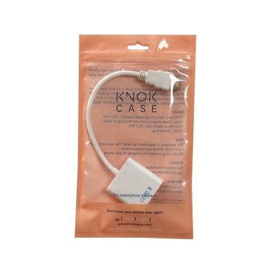 China Gepersonaliseerde dikte OEM Plastic Ziplock Hanging Bag voor waterdichte mobiele telefoonhoesje Te koop